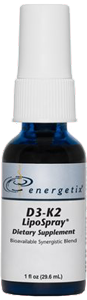 A dietary supplement of D3-K2 LipoSpray from Energetix